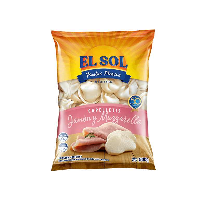 Capelletis de Jamón y Mozzarella