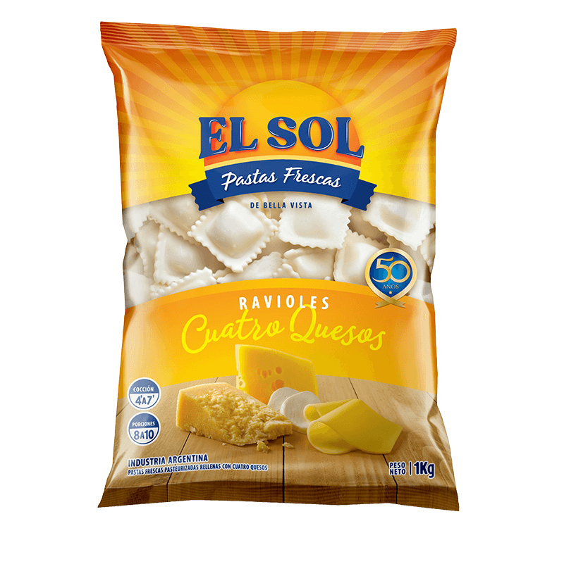 Ravioles Cuatro Quesos